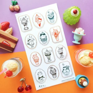 Ice Cream Seals Sticker Sheet