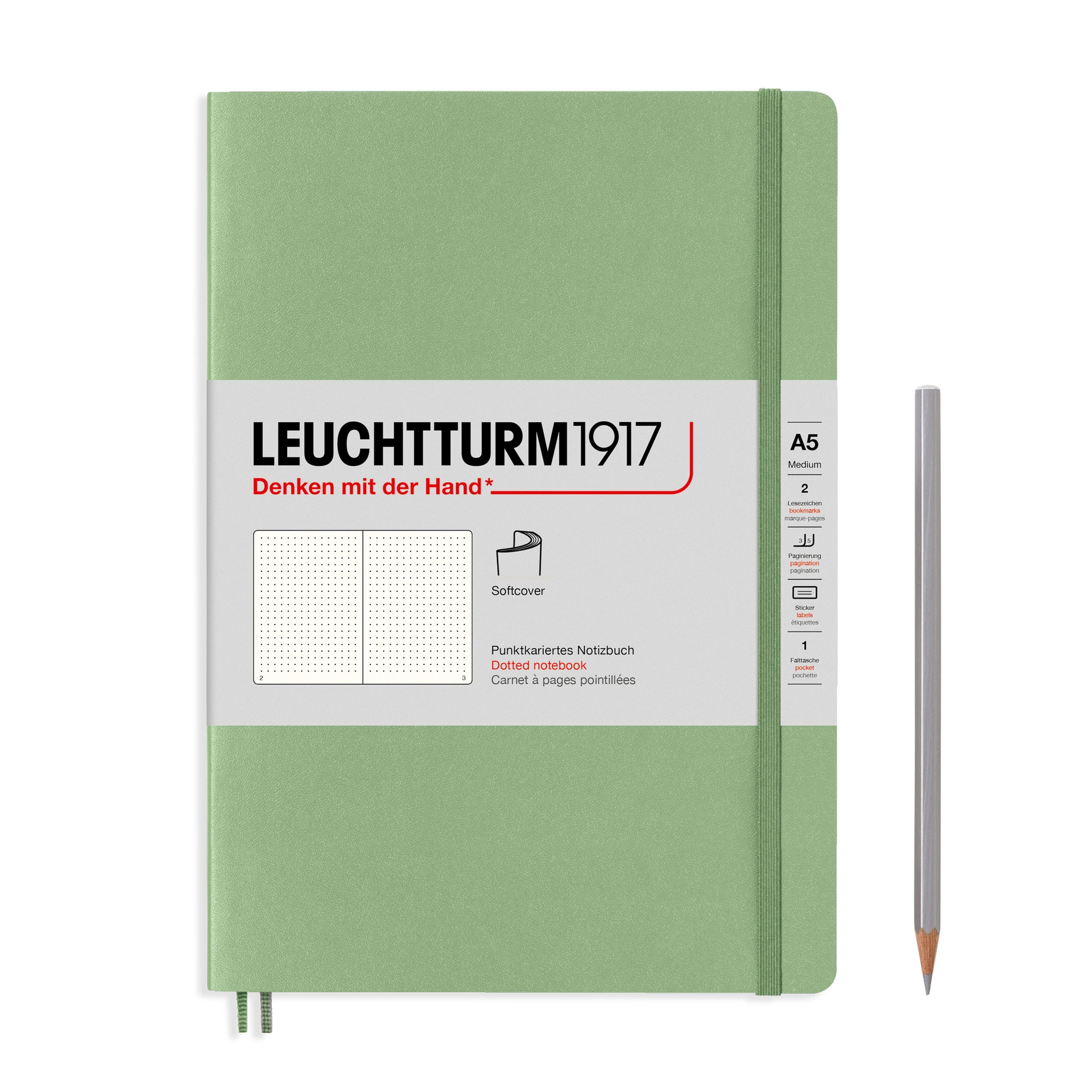 Leuchtturm1917 - Medium (A5) - Dotted - Sage