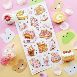 Pastel Sakura Sweets Sticker Sheet