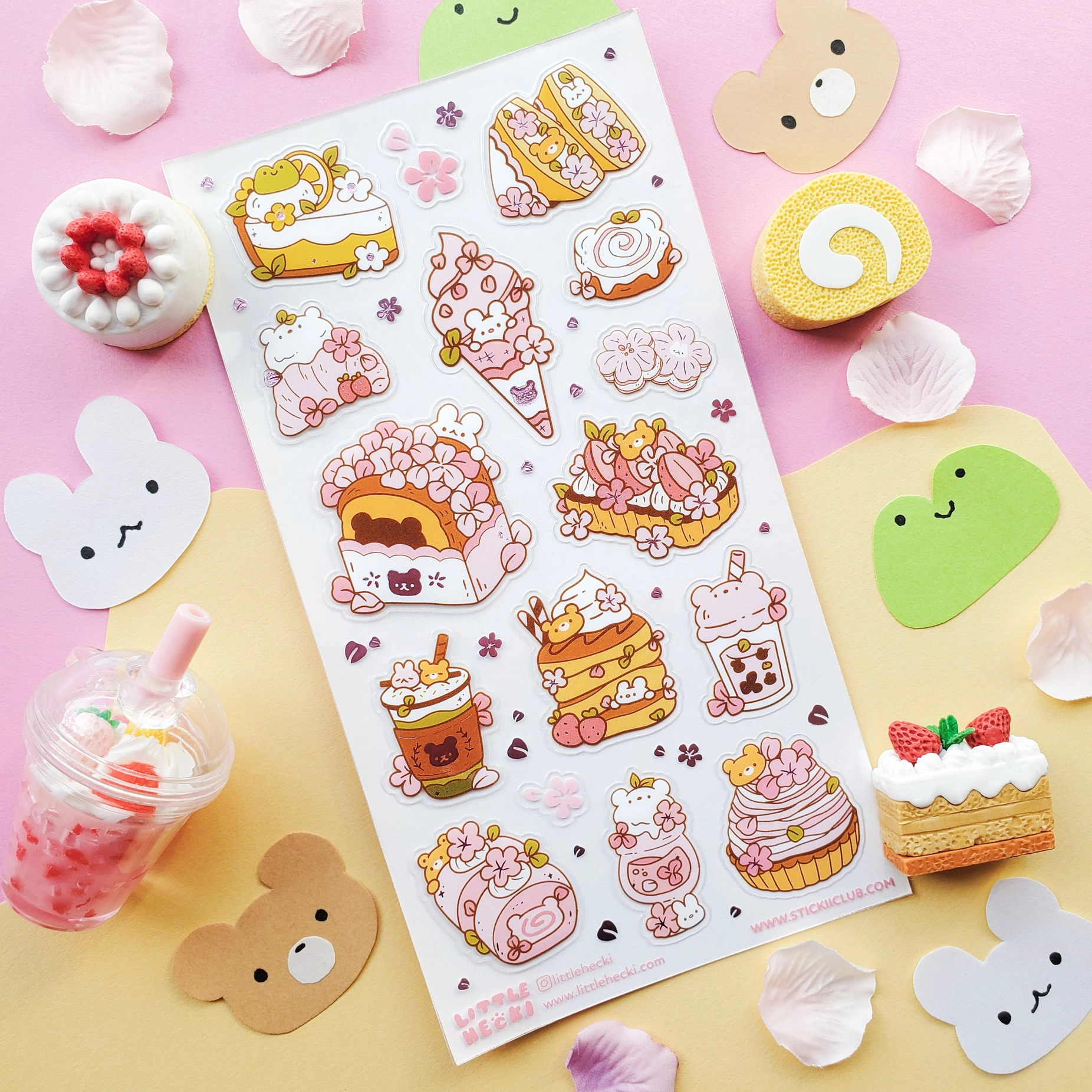 Pastel Sakura Sweets Sticker Sheet
