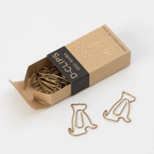 Midori D-Clips Paper Clips Mini Box Dog Dachshund Box of 12