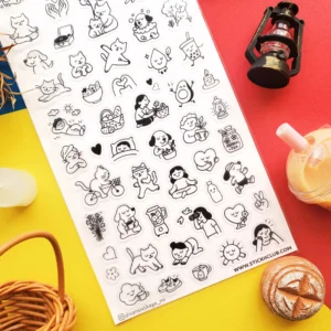 Wellness Doodles Sticker Sheet